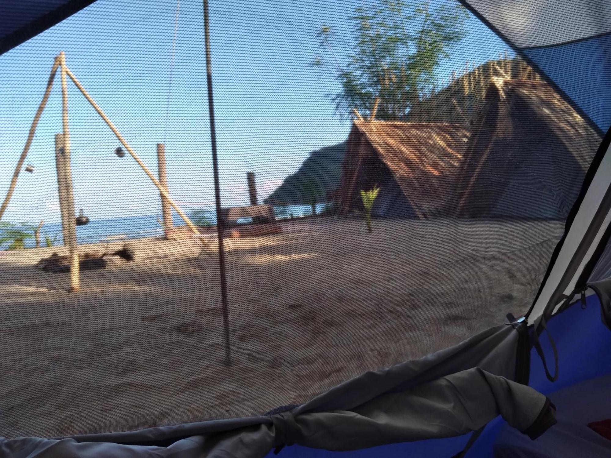 Bucana Kamp Payapa Beachfront 爱妮岛 外观 照片