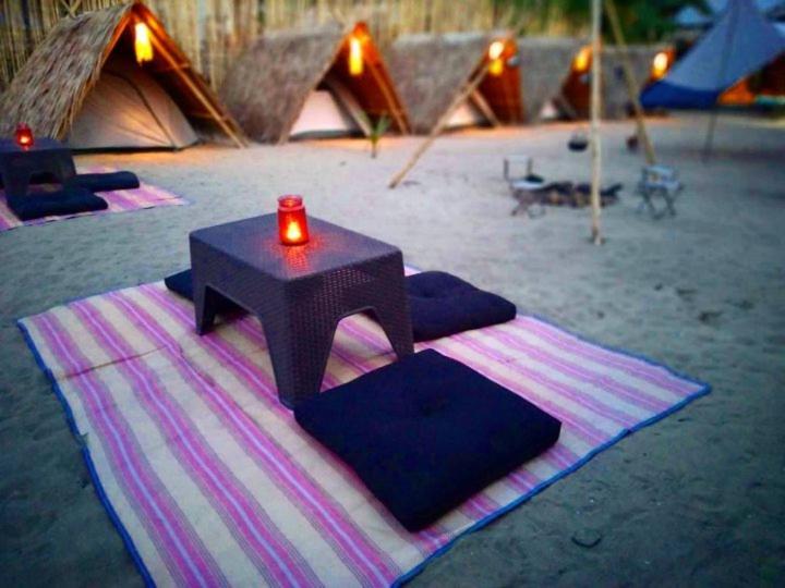 Bucana Kamp Payapa Beachfront 爱妮岛 外观 照片