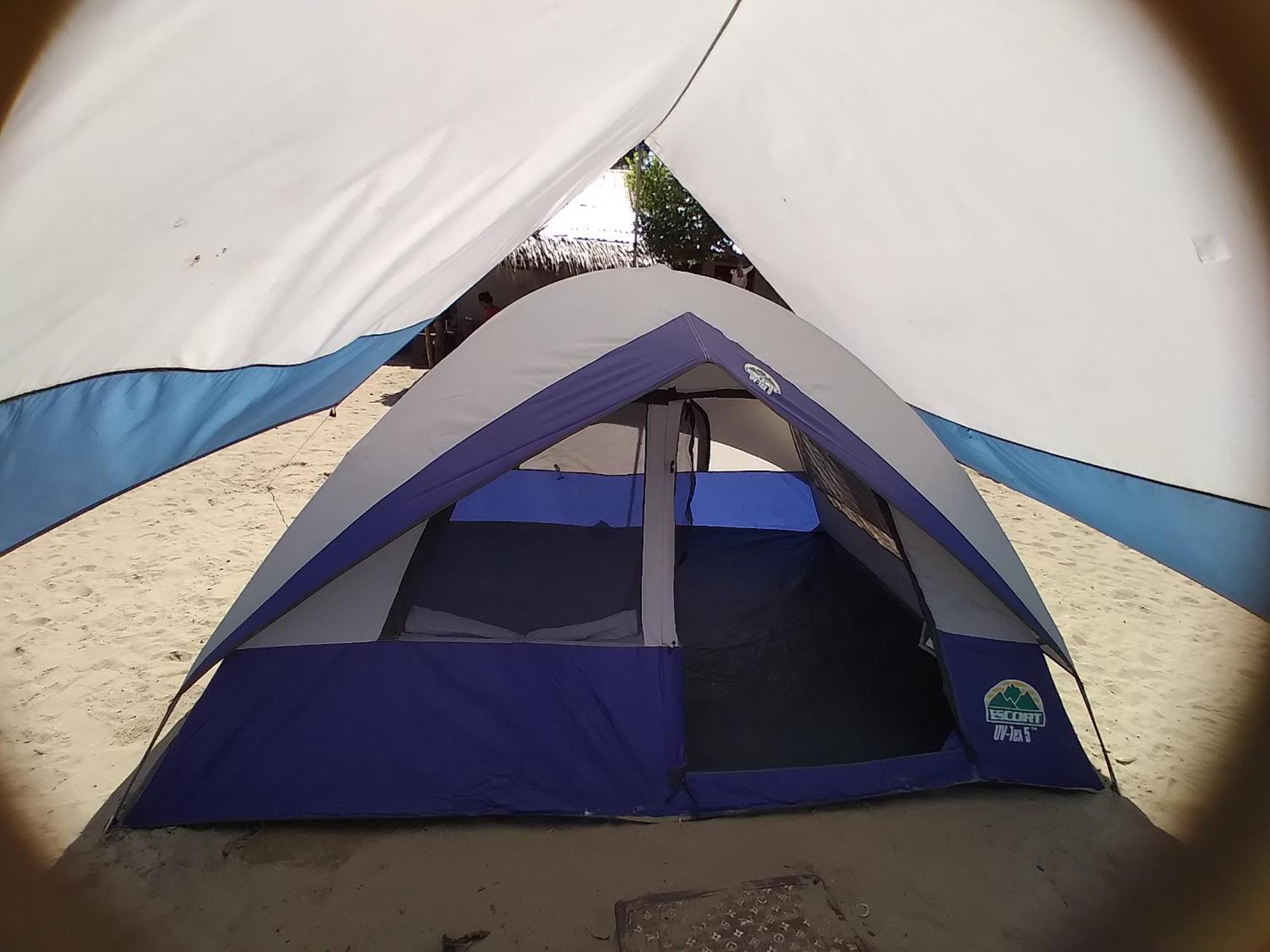 Bucana Kamp Payapa Beachfront 爱妮岛 外观 照片