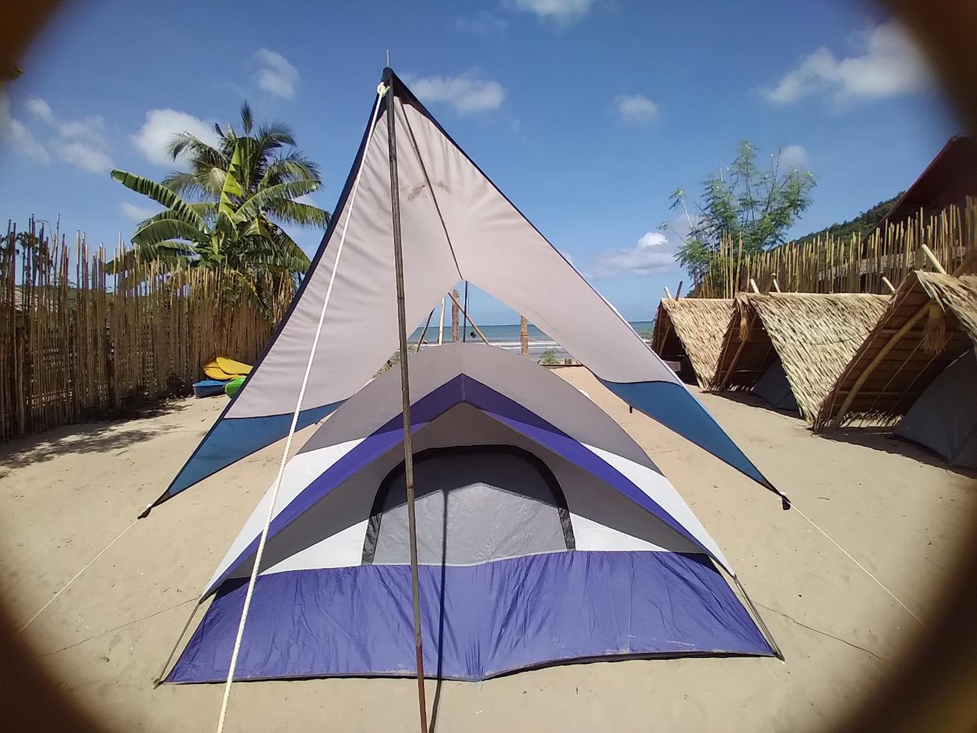 Bucana Kamp Payapa Beachfront 爱妮岛 外观 照片